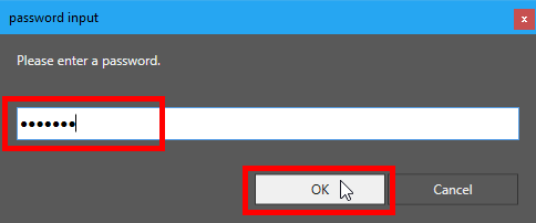 パスワード入力